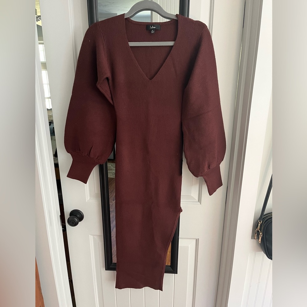 Lulus midi sweater dress. NWT